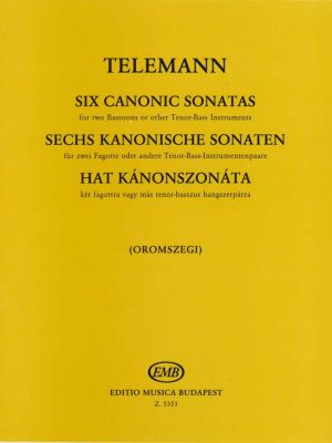 Telemann: 6 Canonic Sonatas for 2 Bassoons
