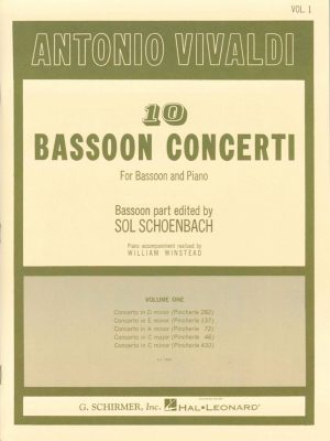 Vivaldi: 10 Bassoon Concerti,  Vol 1