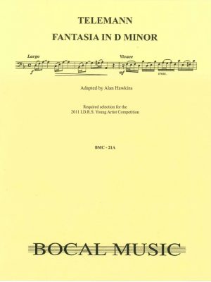 Telemann:  Fantasie No. 4 in d minor for bassoon