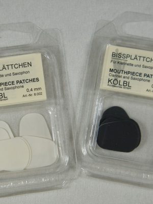 Kolbl Mouthpiece Cushions; 6 Pack, Clear/Thin .4mm