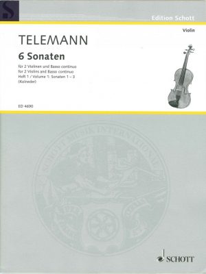 Telemann: 3 Sonatas for 2 Violins & Basso Continuo, Vol. 1