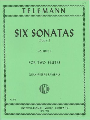 Telemann Six Sonatas Op.2 for Two Flutes (Oboes) Vol.2